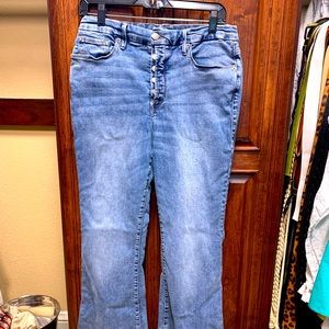 Good American Flare Button Fly Jeans Size 12/31